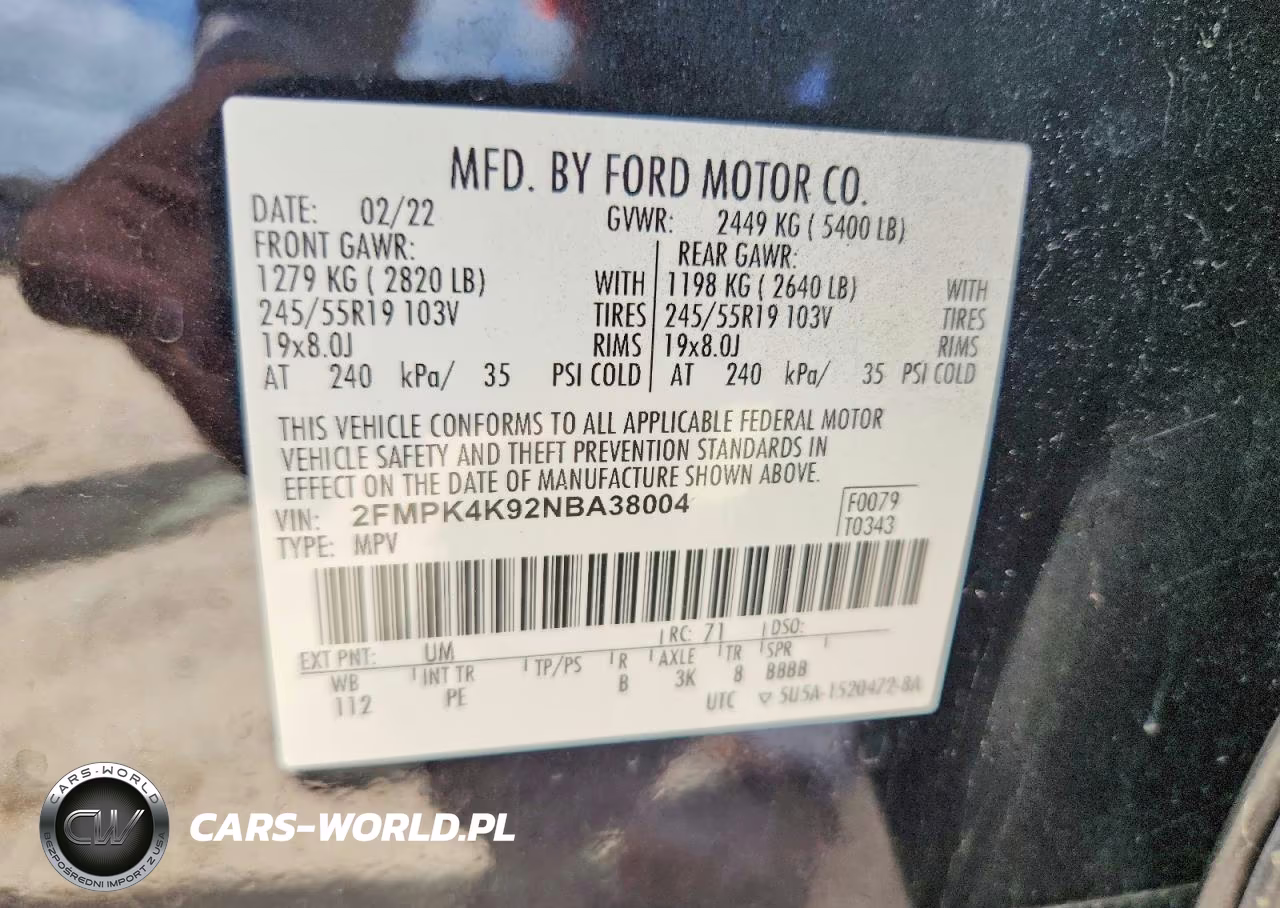 2022 Ford Edge Titanium VIN:2FMPK4K92NBA38004 - 13