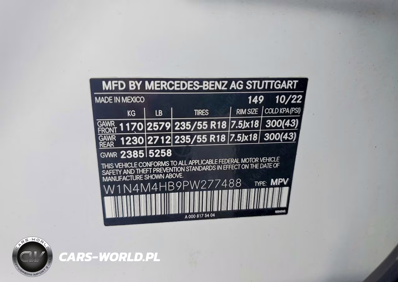 2023 Mercedes-Benz Glb 250 4Matic VIN:W1N4M4HB9PW277488 - 13