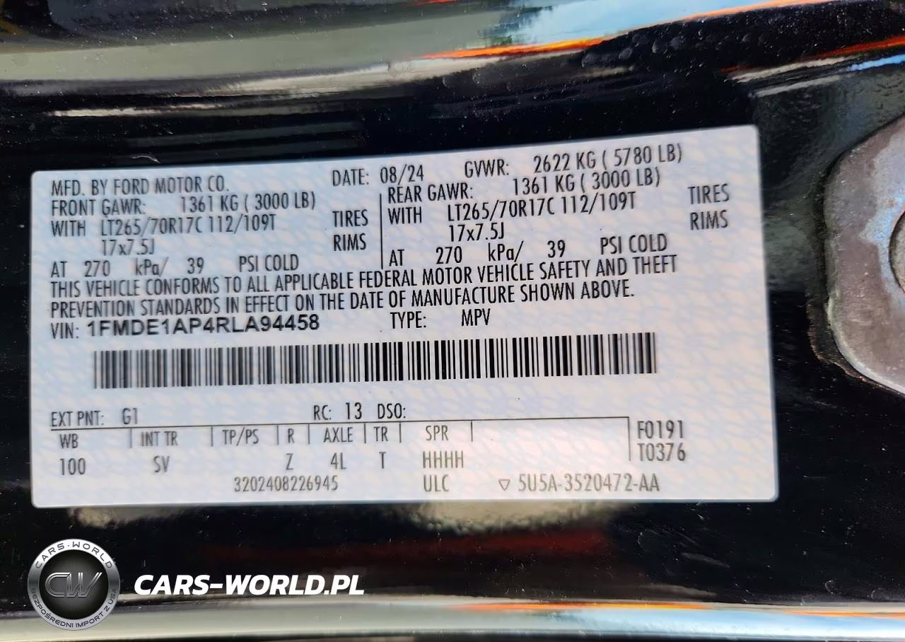 2024 Ford Bronco Black Diamond VIN:1FMDE1AP4RLA94458 - 13
