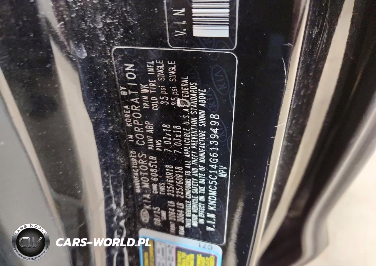2016 Kia Sedona Ex VIN:KNDMC5C14G6139498 - 13