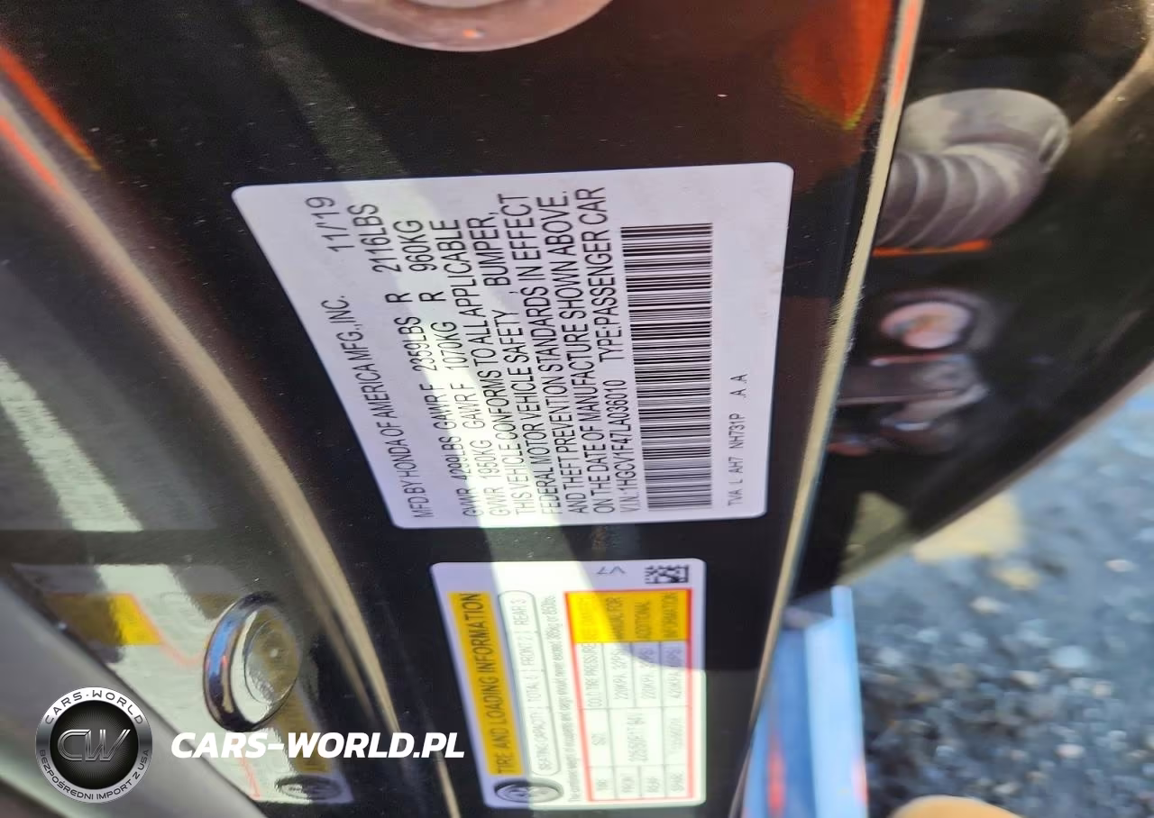 2020 Honda Accord Ex VIN:1HGCV1F47LA036010 - 12