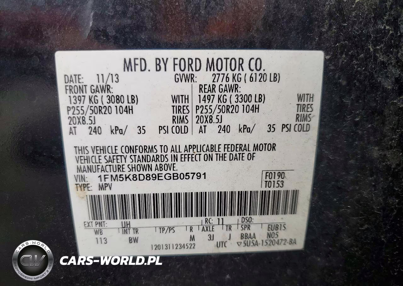 2014 Ford Explorer Xlt VIN:1FM5K8D89EGB05791 - 13