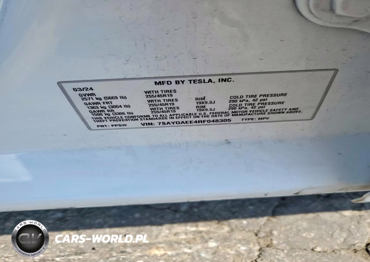 2024 Tesla Model Y VIN:7SAYGAEE4RF048305 - 12