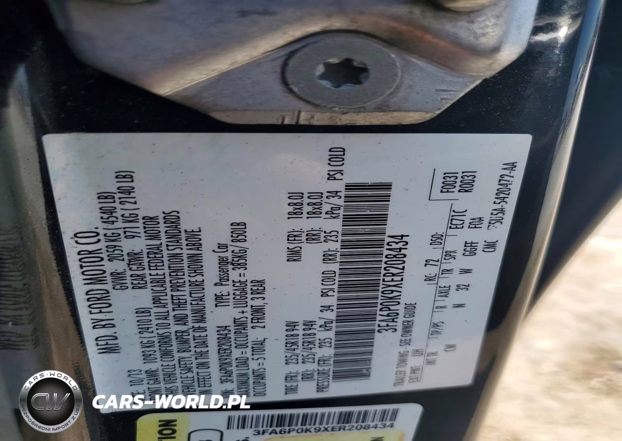 2014 Ford Fusion Titanium VIN:3FA6P0K9XER208434 - 12