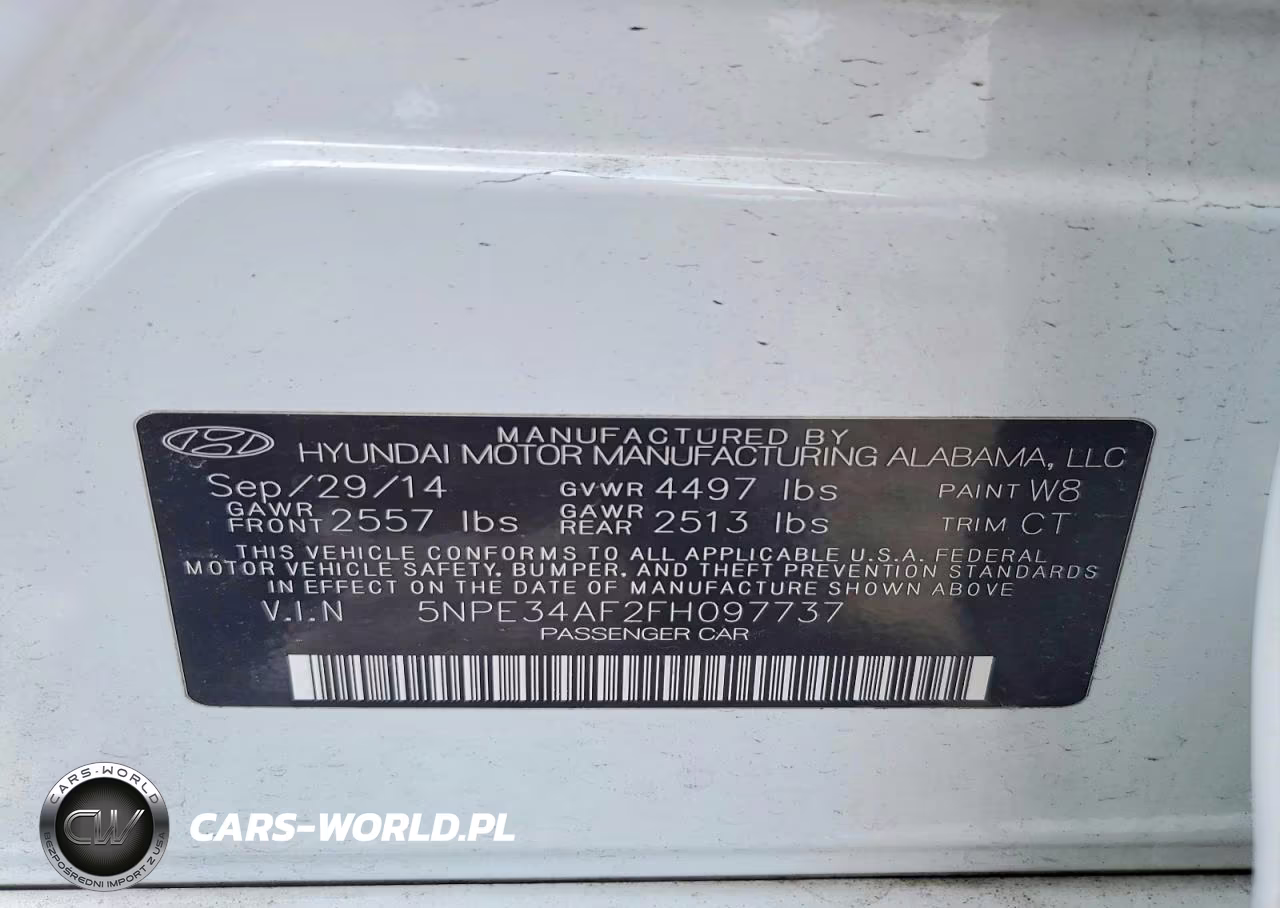 2015 Hyundai Sonata Sport VIN:5NPE34AF2FH097737 - 12