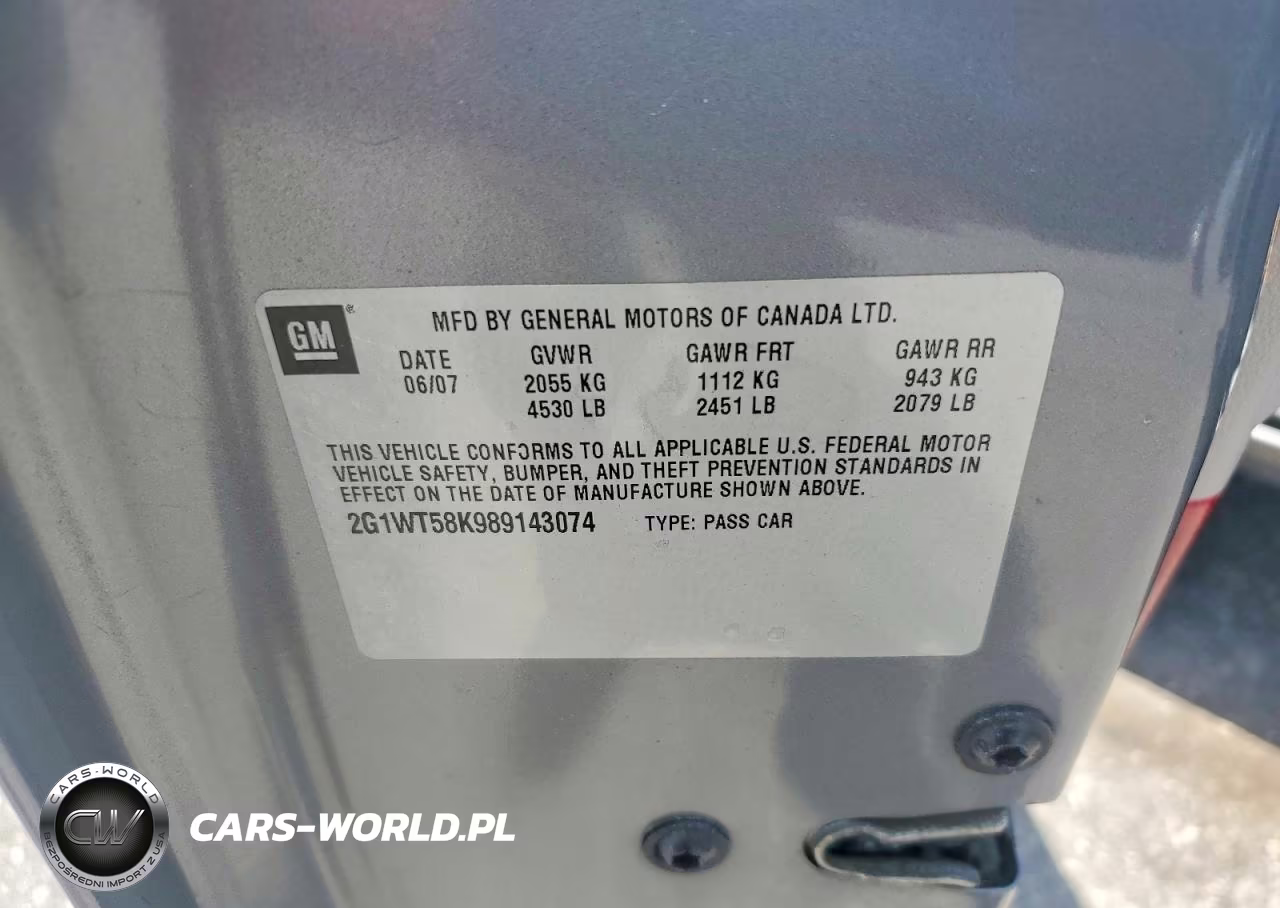 2008 Chevrolet Impala Lt VIN:2G1WT58K989143074 - 12