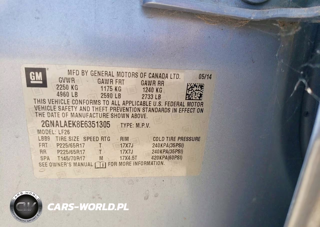 2014 Chevrolet Equinox Ls VIN:2GNALAEK8E6351305 - 12