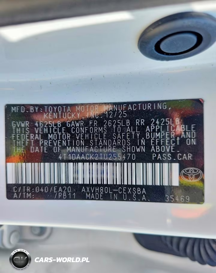 2026 Toyota Camry Se VIN:4T1DAACK2TU255470 - 12