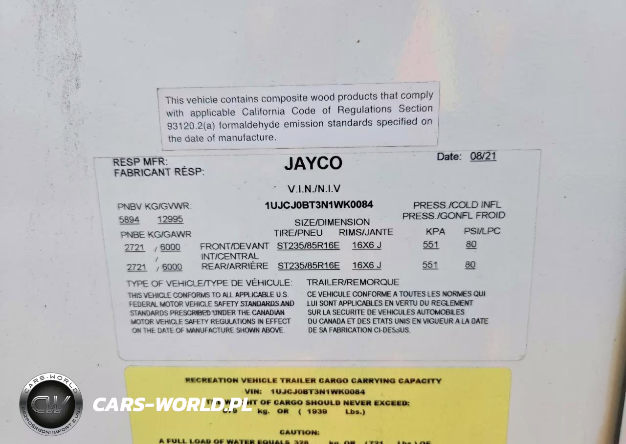 2022 Jayco Eagle Camper VIN:1UJCJ0BT3N1WK0084 - 10