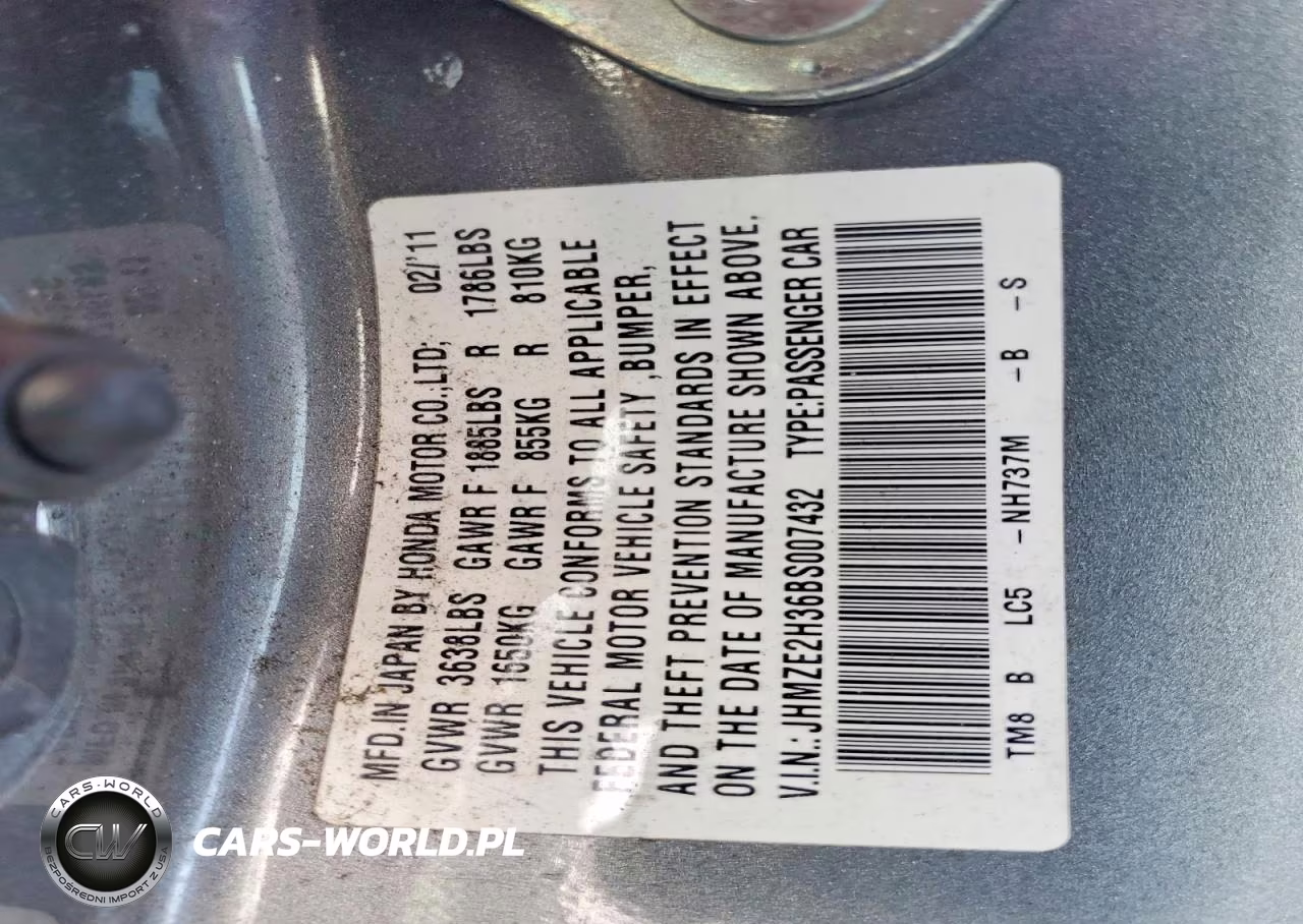 2011 Honda Insight VIN:JHMZE2H36BS007432 - 12