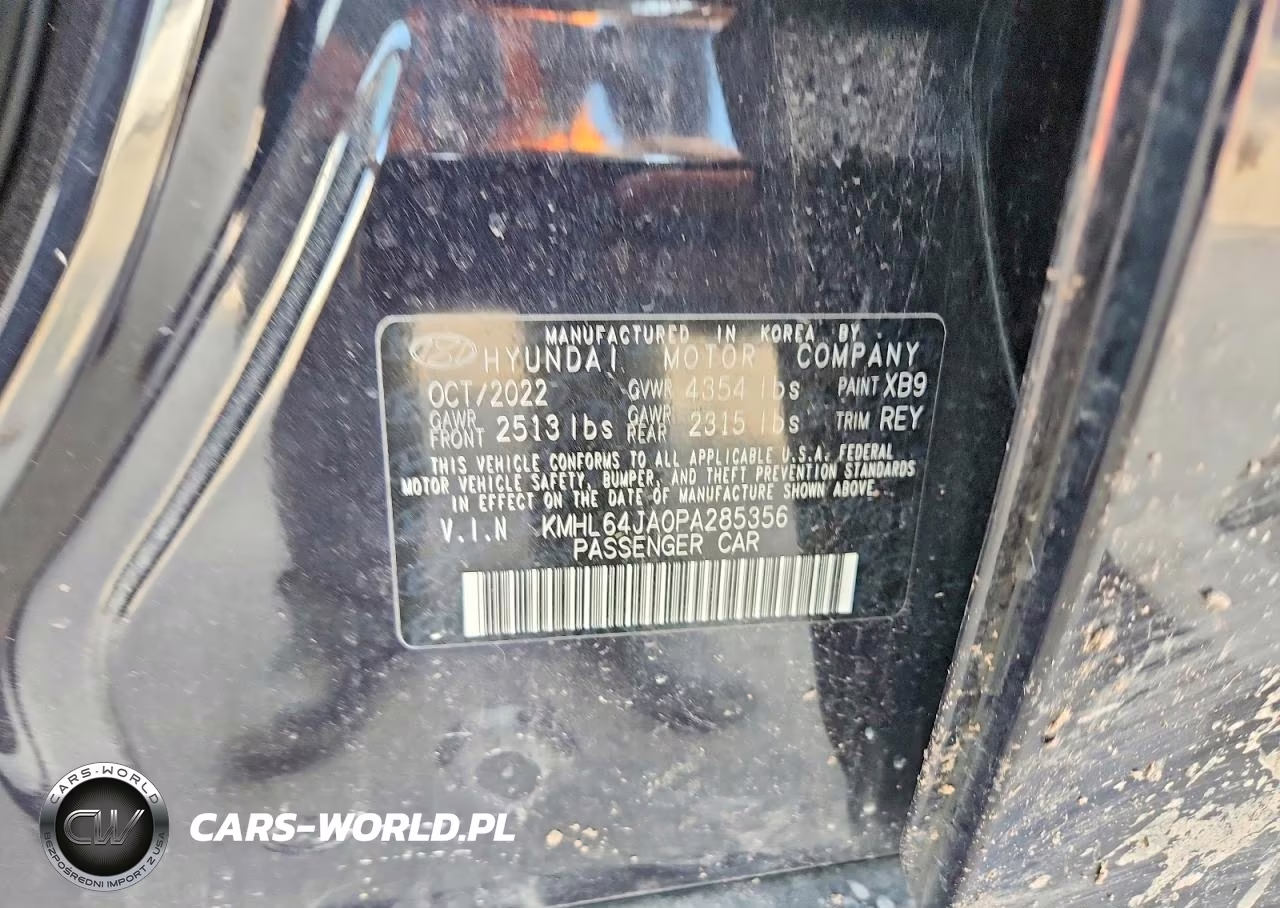 2023 Hyundai Sonata Sel VIN:KMHL64JA0PA285356 - 12