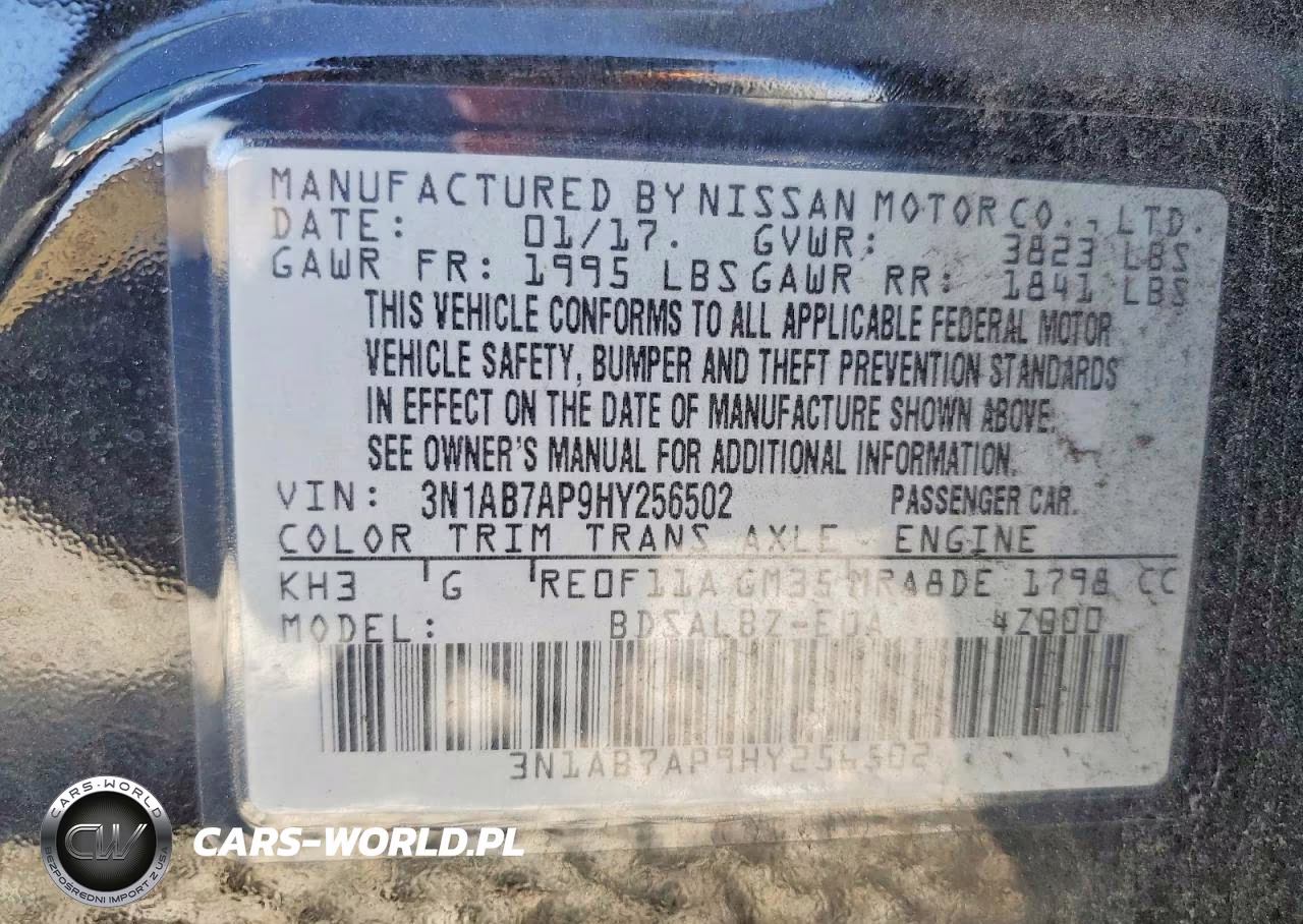 2017 Nissan Sentra S VIN:3N1AB7AP9HY256502 - 12
