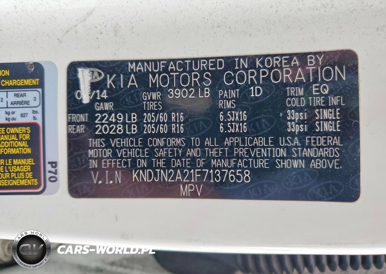 2015 Kia Soul Base VIN:KNDJN2A21F7137658 - 12