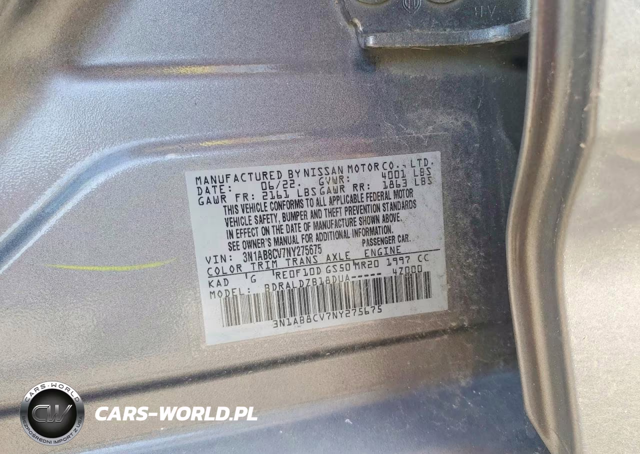 2022 Nissan Sentra Sv VIN:3N1AB8CV7NY275675 - 12