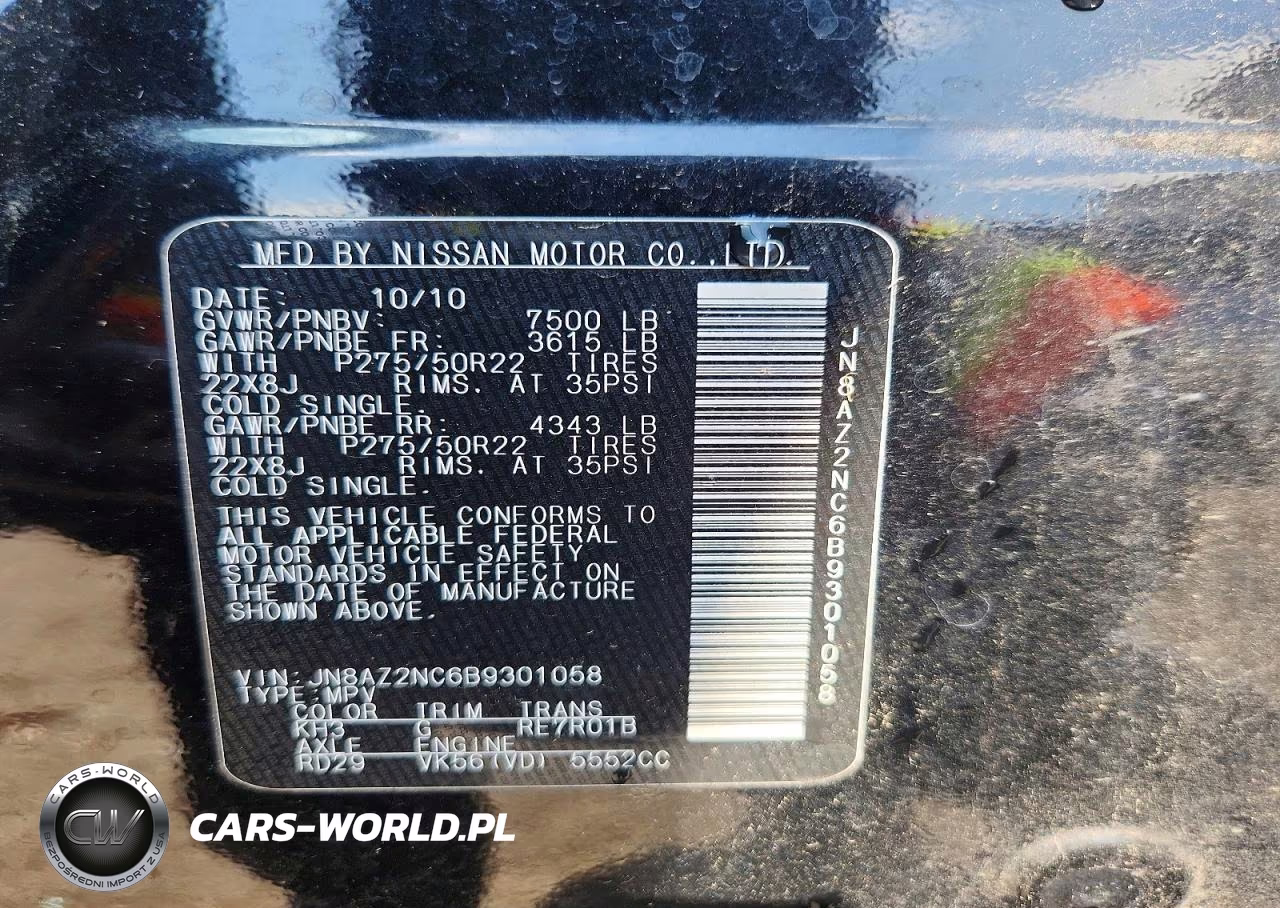 2011 Infiniti Qx56 Base VIN:JN8AZ2NC6B9301058 - 13