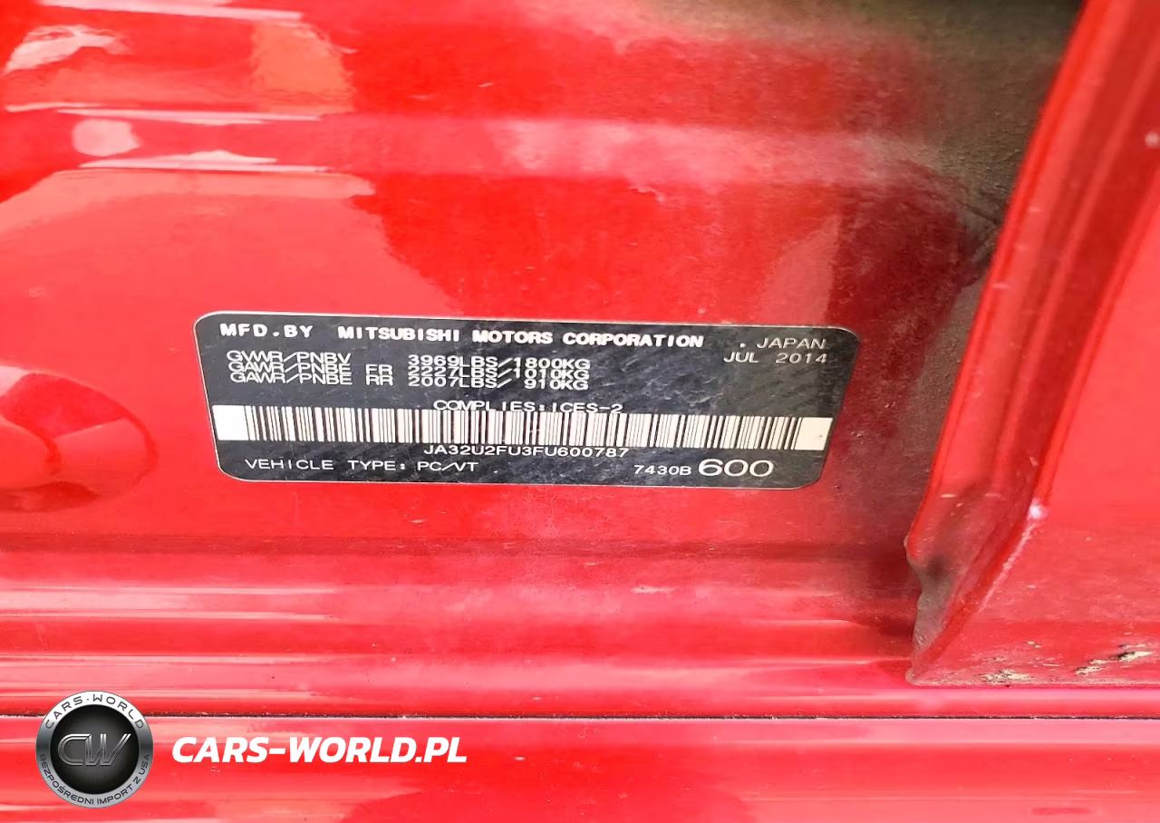 2015 Mitsubishi Lancer Es VIN:JA32U2FU3FU600787 - 13