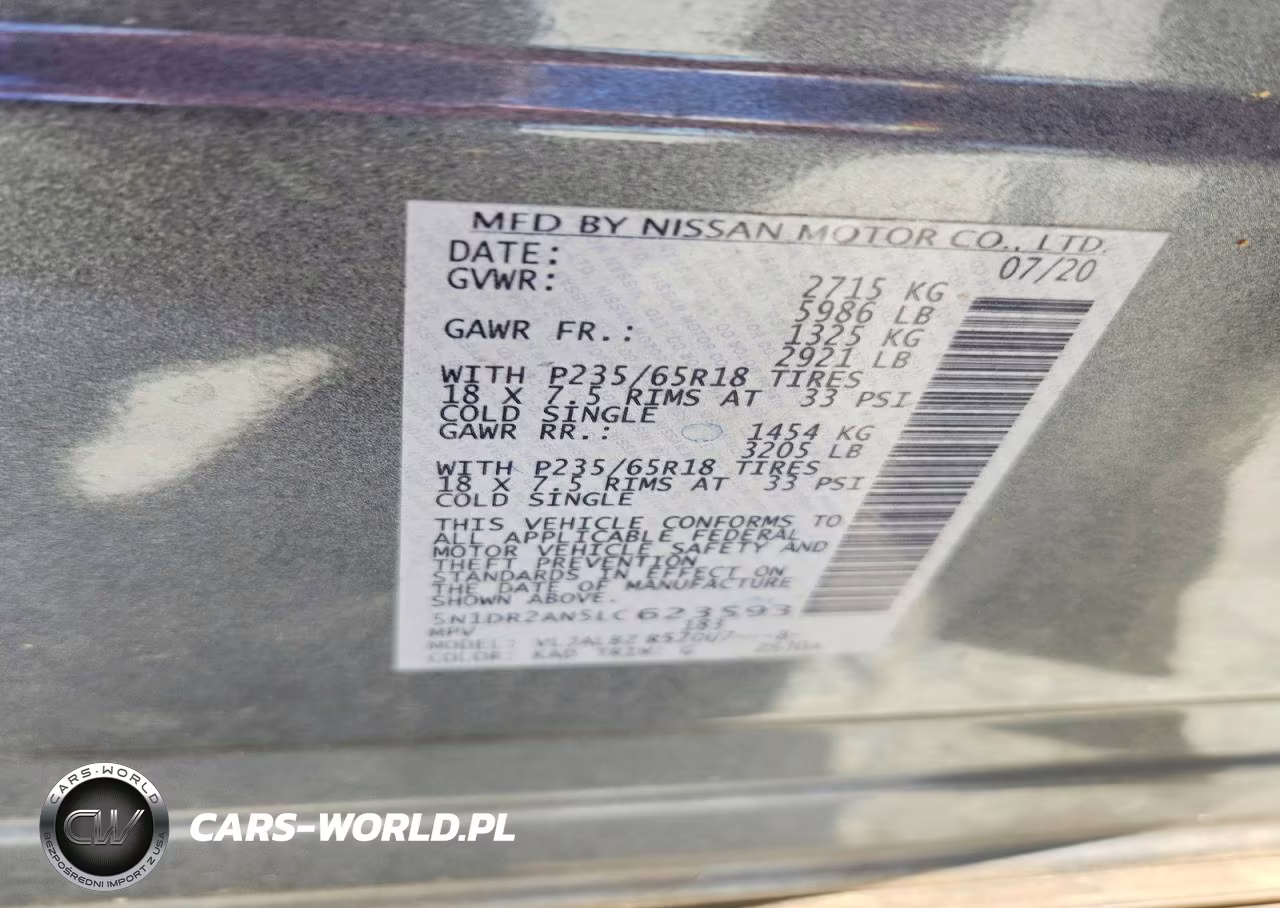 2020 Nissan Pathfinder S VIN:5N1DR2AN5LC623593 - 12