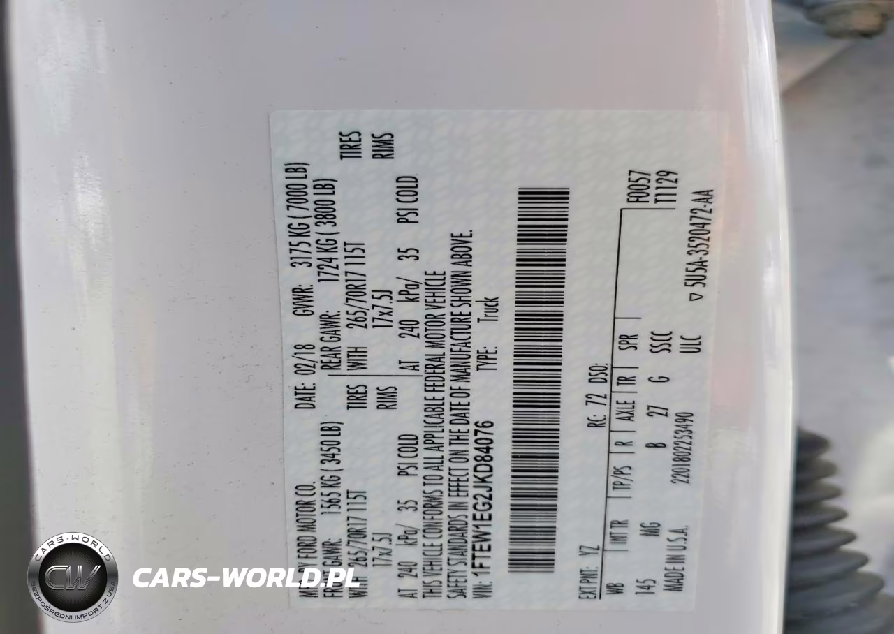 2018 Ford F150 Supercrew VIN:1FTEW1EG2JKD84076 - 12