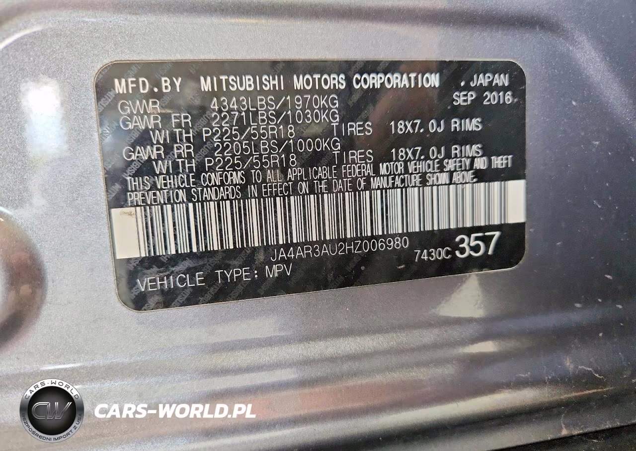 2017 Mitsubishi Outlander Sport Es VIN:JA4AR3AU2HZ006980 - 13