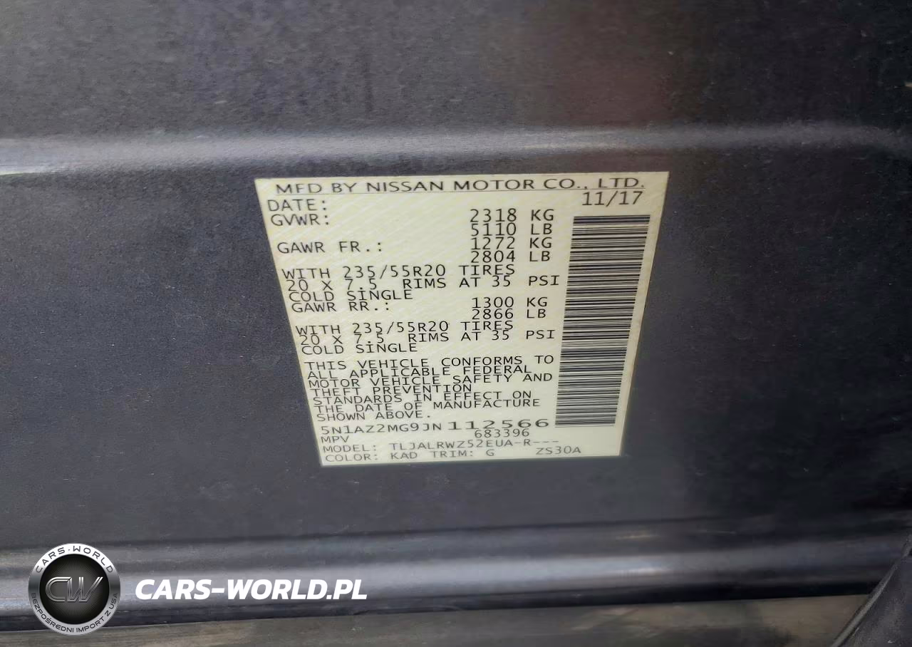 2018 Nissan Murano Sl VIN:5N1AZ2MG9JN112566 - 14
