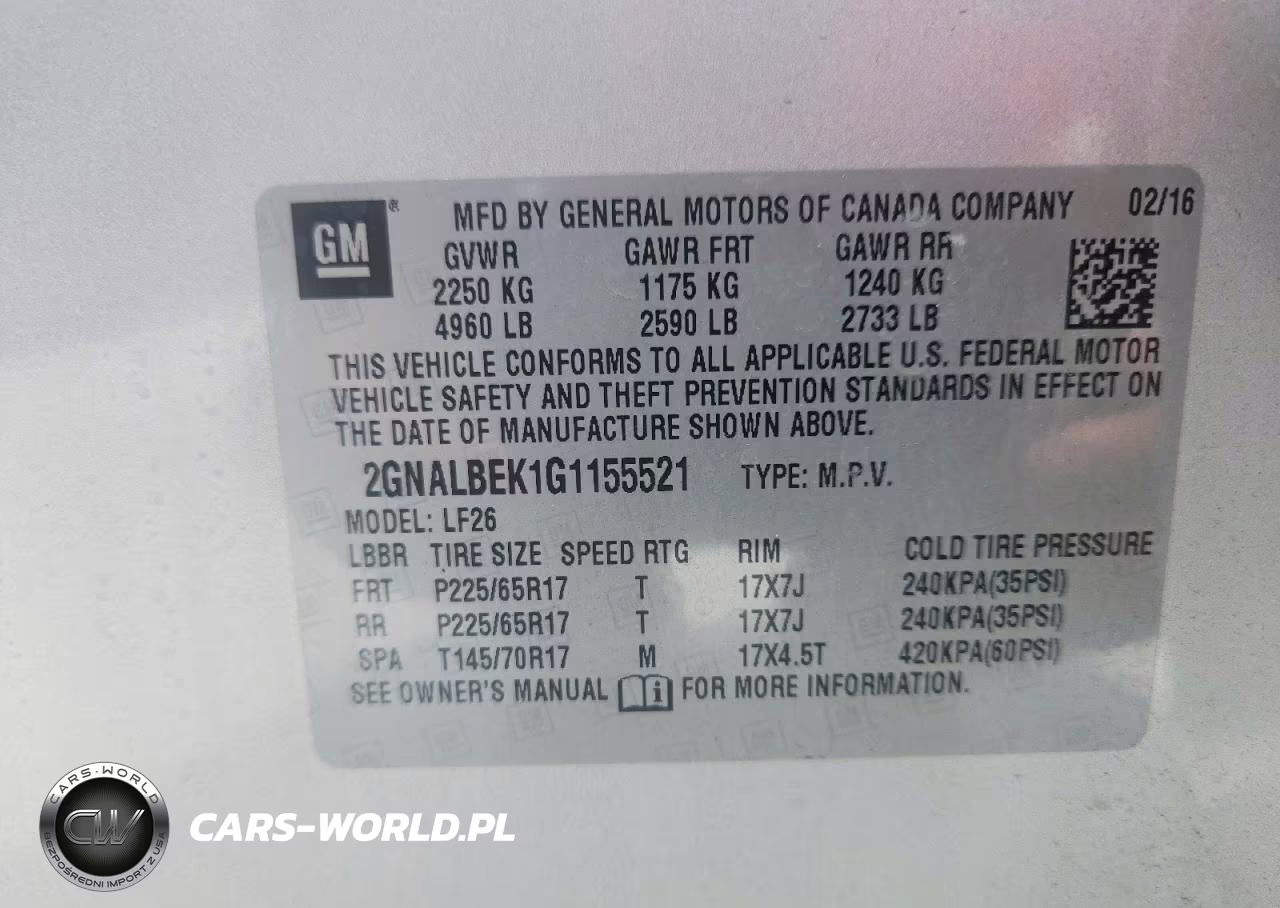 2016 Chevrolet Equinox Ls VIN:2GNALBEK1G1155521 - 14