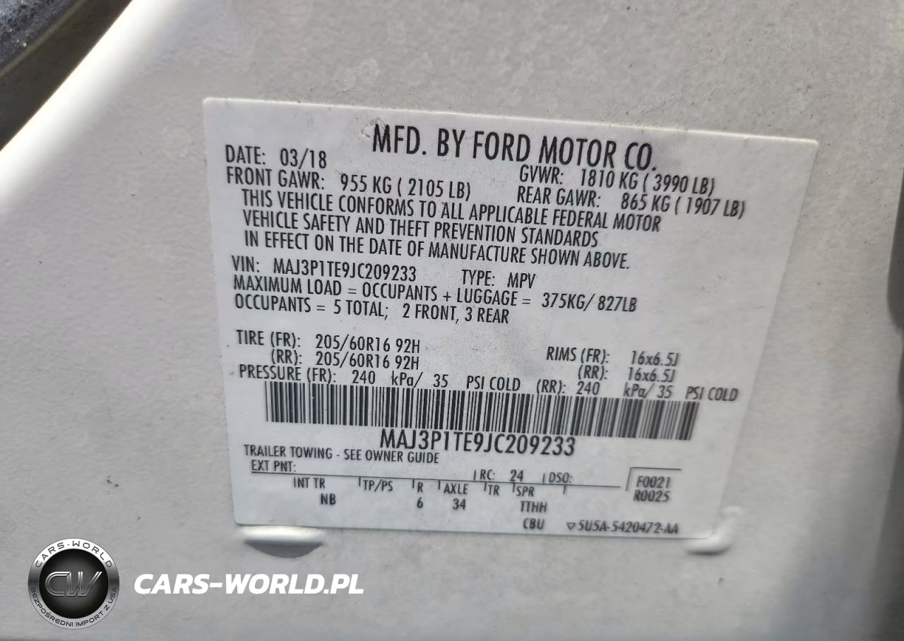 2018 Ford Ecosport Se VIN:MAJ3P1TE9JC209233 - 13