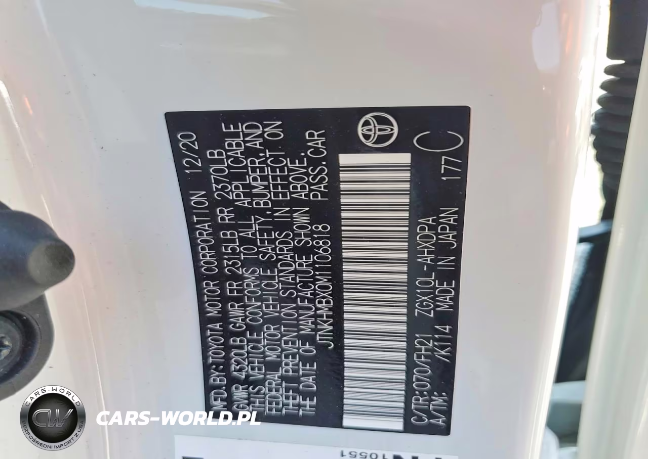 2021 Toyota C-Hr Le VIN:JTNKHMBX0M1106818 - 13