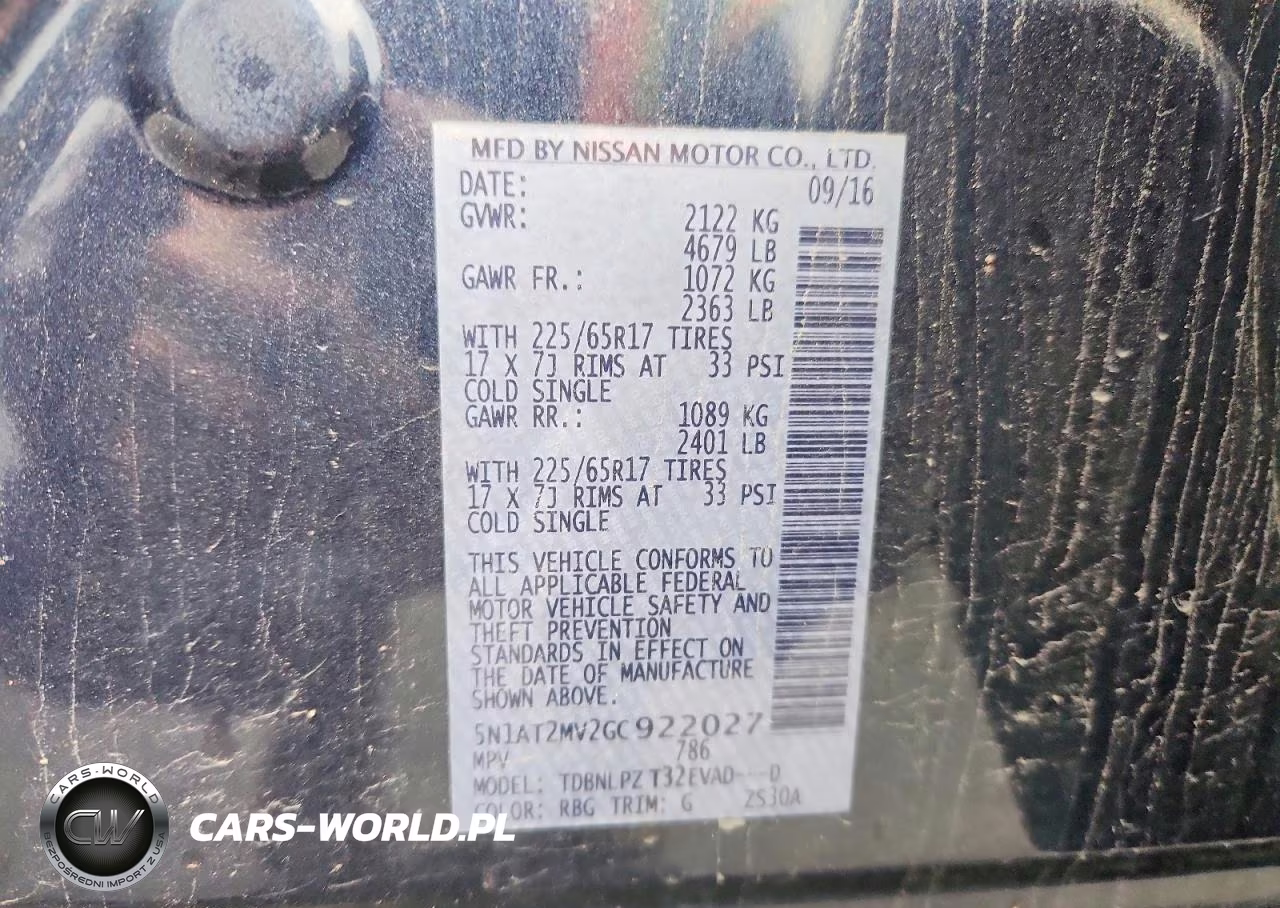 2016 Nissan Rogue S VIN:5N1AT2MV2GC922027 - 13
