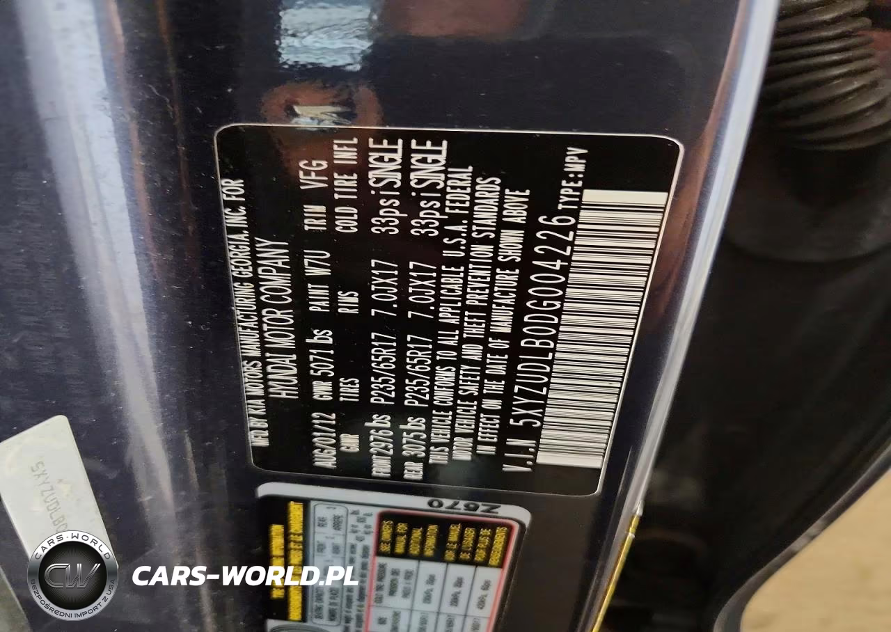 2013 Hyundai Santa Fe Sport 2.4L VIN:5XYZUDLB0DG004226 - 13