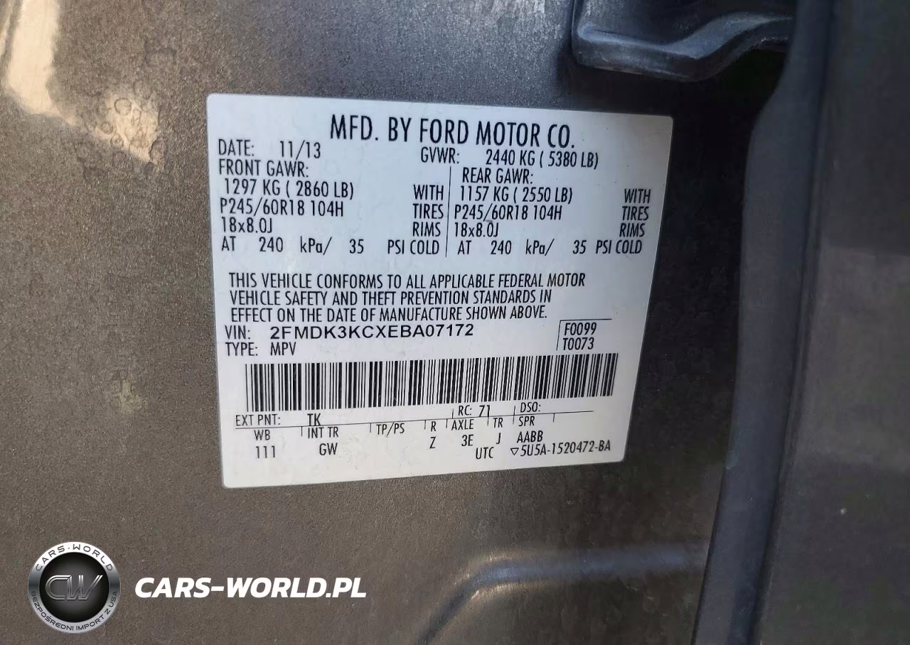 2014 Ford Edge Limited VIN:2FMDK3KCXEBA07172 - 12