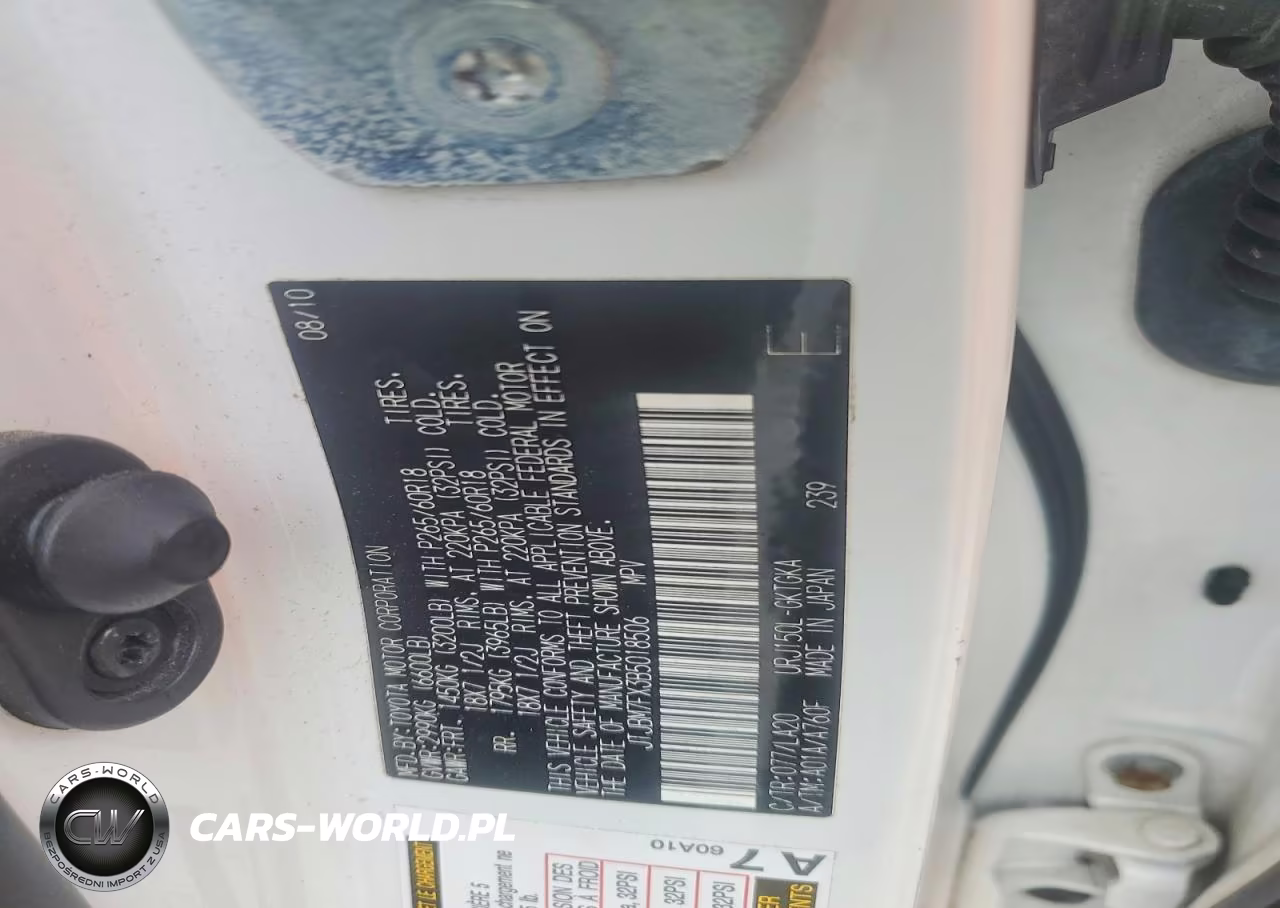 2011 Lexus Gx 460 VIN:JTJBM7FX3B5018506 - 13