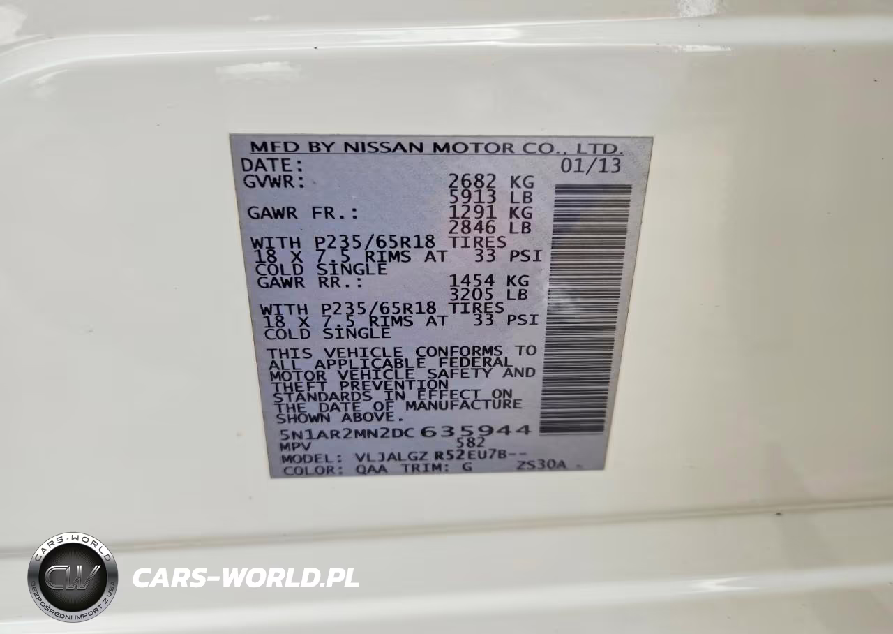 2013 Nissan Pathfinder S VIN:5N1AR2MN2DC635944 - 13