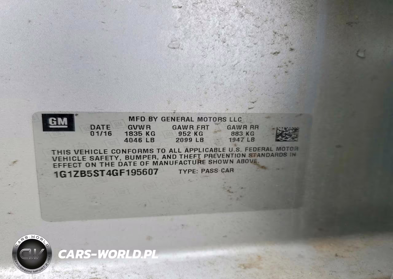 2016 Chevrolet Malibu Ls VIN:1G1ZB5ST4GF195607 - 12