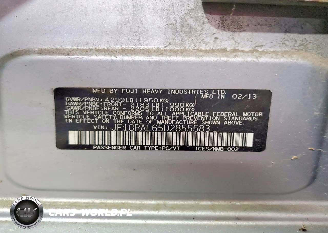 2013 Subaru Impreza Sport Premium VIN:JF1GPAL65D2855583 - 12