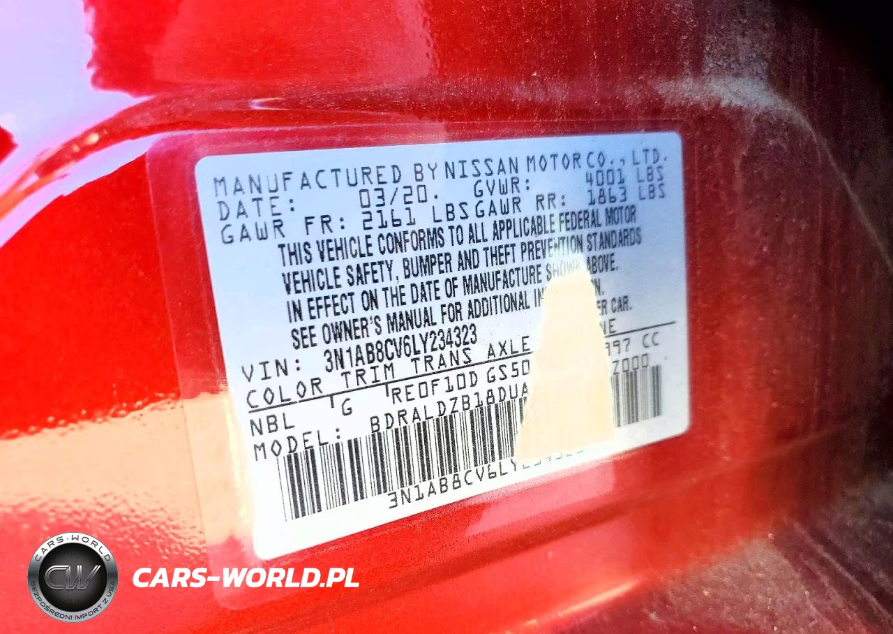 2020 Nissan Sentra Sv VIN:3N1AB8CV6LY234323 - 13