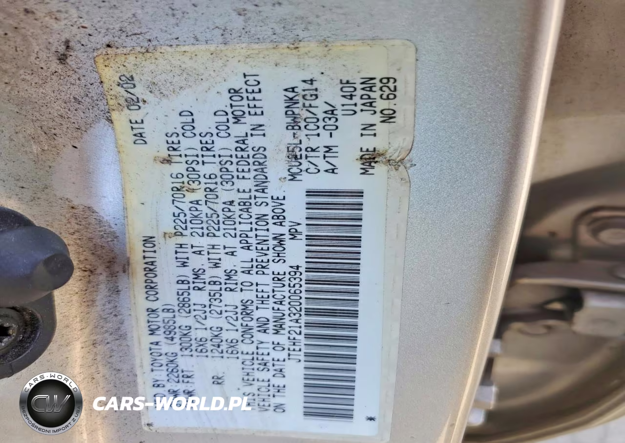 2002 Toyota Highlander Limited VIN:JTEHF21A320065394 - 13