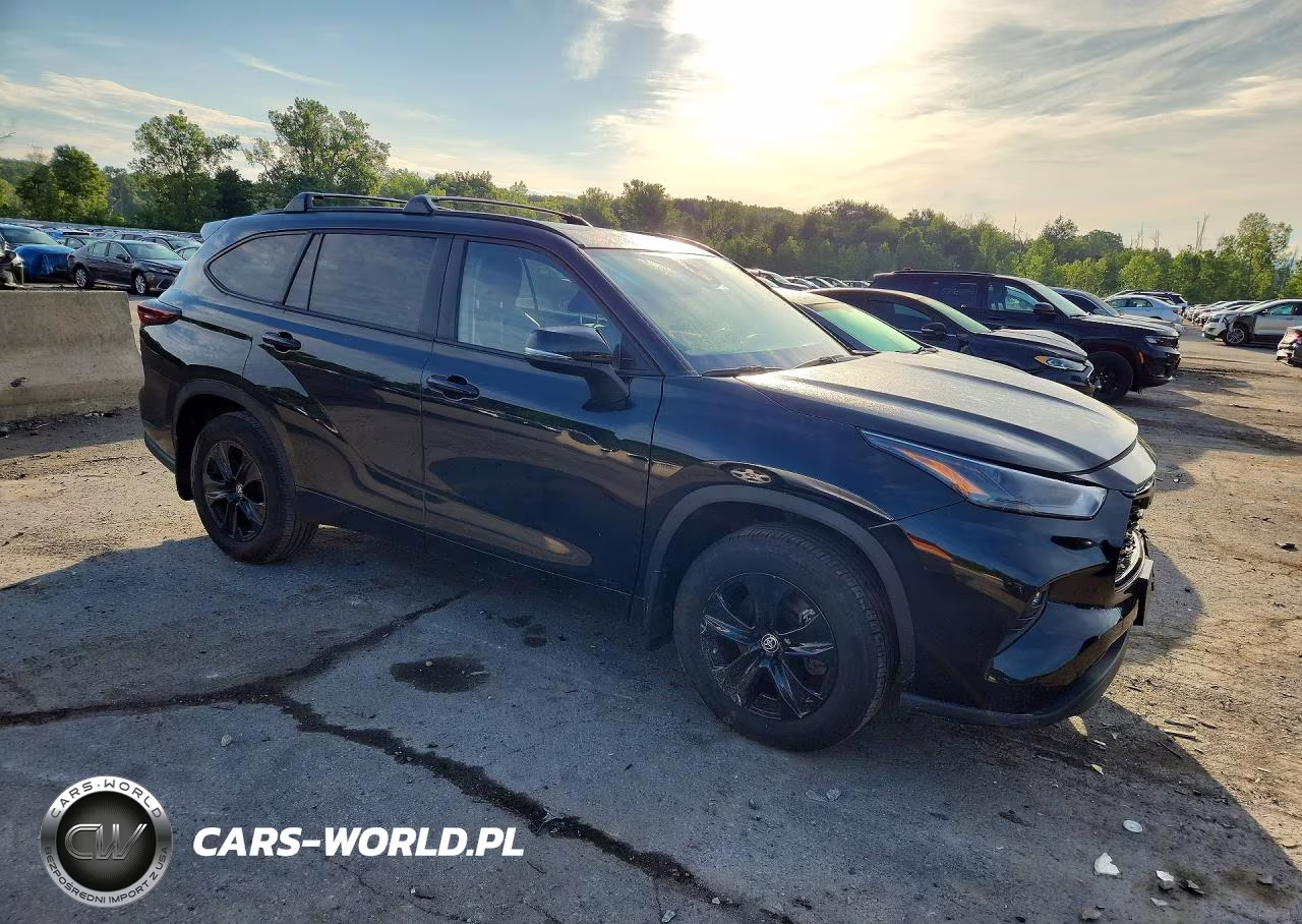 2025 Toyota Highlander Hybrid Xle Nightshade VIN:5TDKBRCH1SS649461 - 4