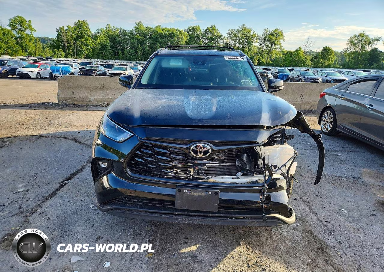 2025 Toyota Highlander Hybrid Xle Nightshade VIN:5TDKBRCH1SS649461 - 5
