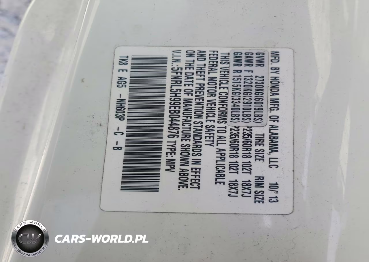 2014 Honda Odyssey Touring-Touring Elite VIN:5FNRL5H99EB044876 - 13