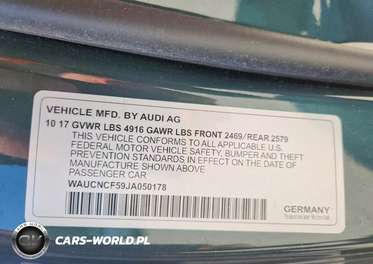 2018 Audi A5 Prestige VIN:WAUCNCF59JA050178 - 13