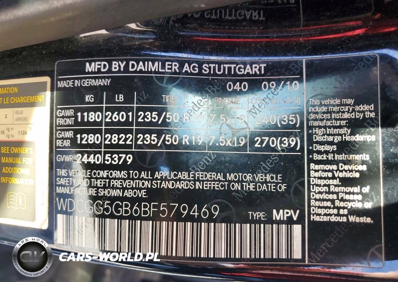 2011 Mercedes-Benz Glk 350 VIN:WDCGG5GB6BF579469 - 13