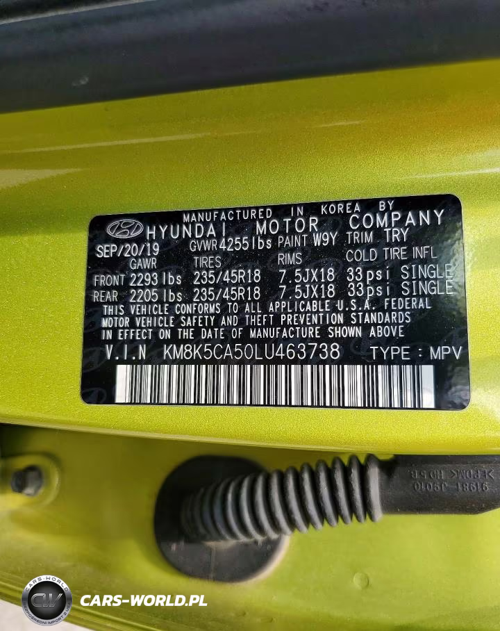 2020 Hyundai Kona Ultimate VIN:KM8K5CA50LU463738 - 14