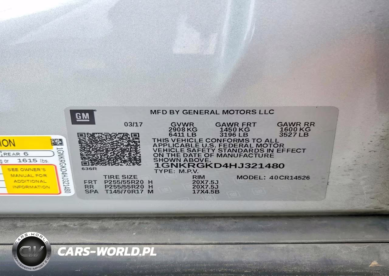 2017 Chevrolet Traverse Lt VIN:1GNKRGKD4HJ321480 - 13