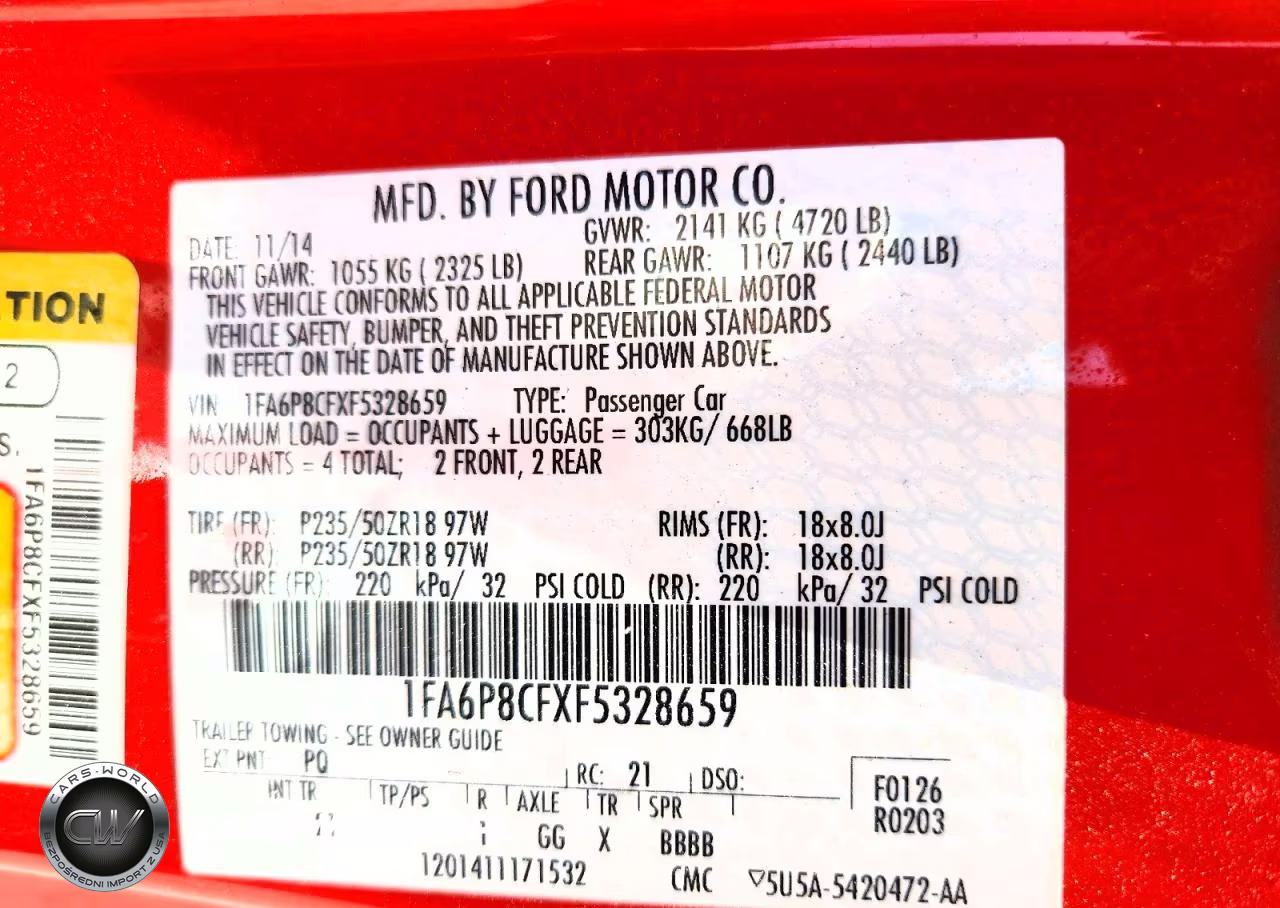 2015 Ford Mustang Gt VIN:1FA6P8CFXF5328659 - 13
