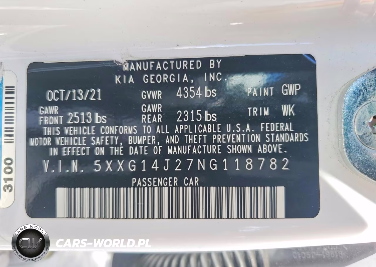 2022 Kia K5 Lxs VIN:5XXG14J27NG118782 - 12