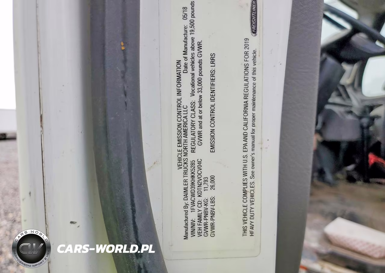 2019 Freightliner Business Class M2 Box Truck VIN:1FVACWD39KHKK5285 - 13