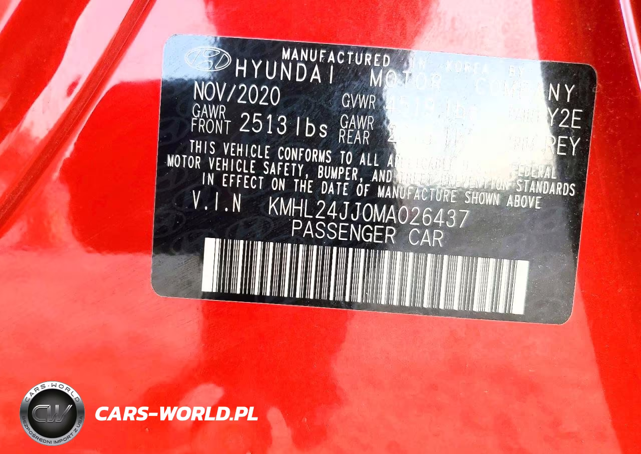 2021 Hyundai Sonata Hybrid Blue VIN:KMHL24JJ0MA026437 - 13