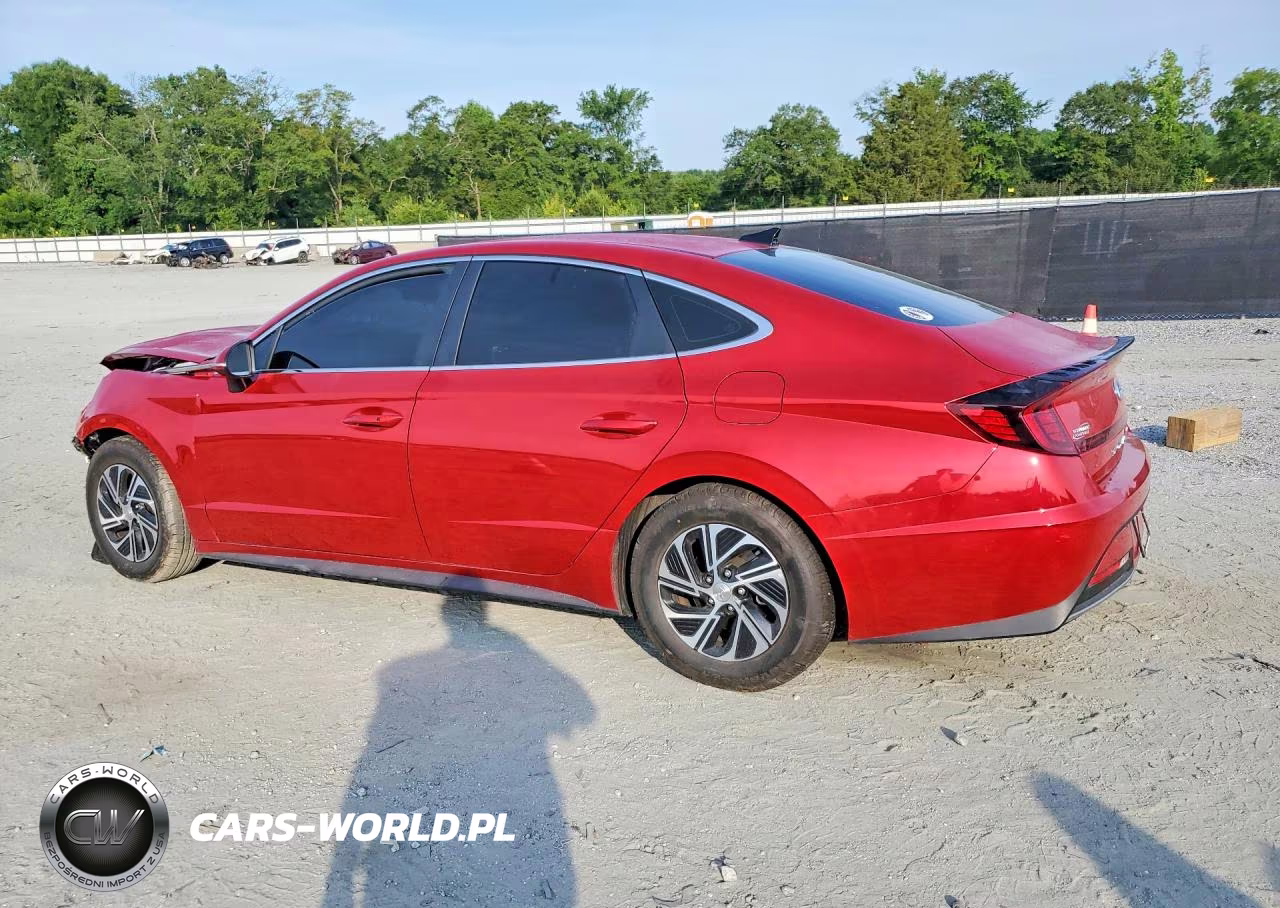 2021 Hyundai Sonata Hybrid Blue VIN:KMHL24JJ0MA026437 - 2