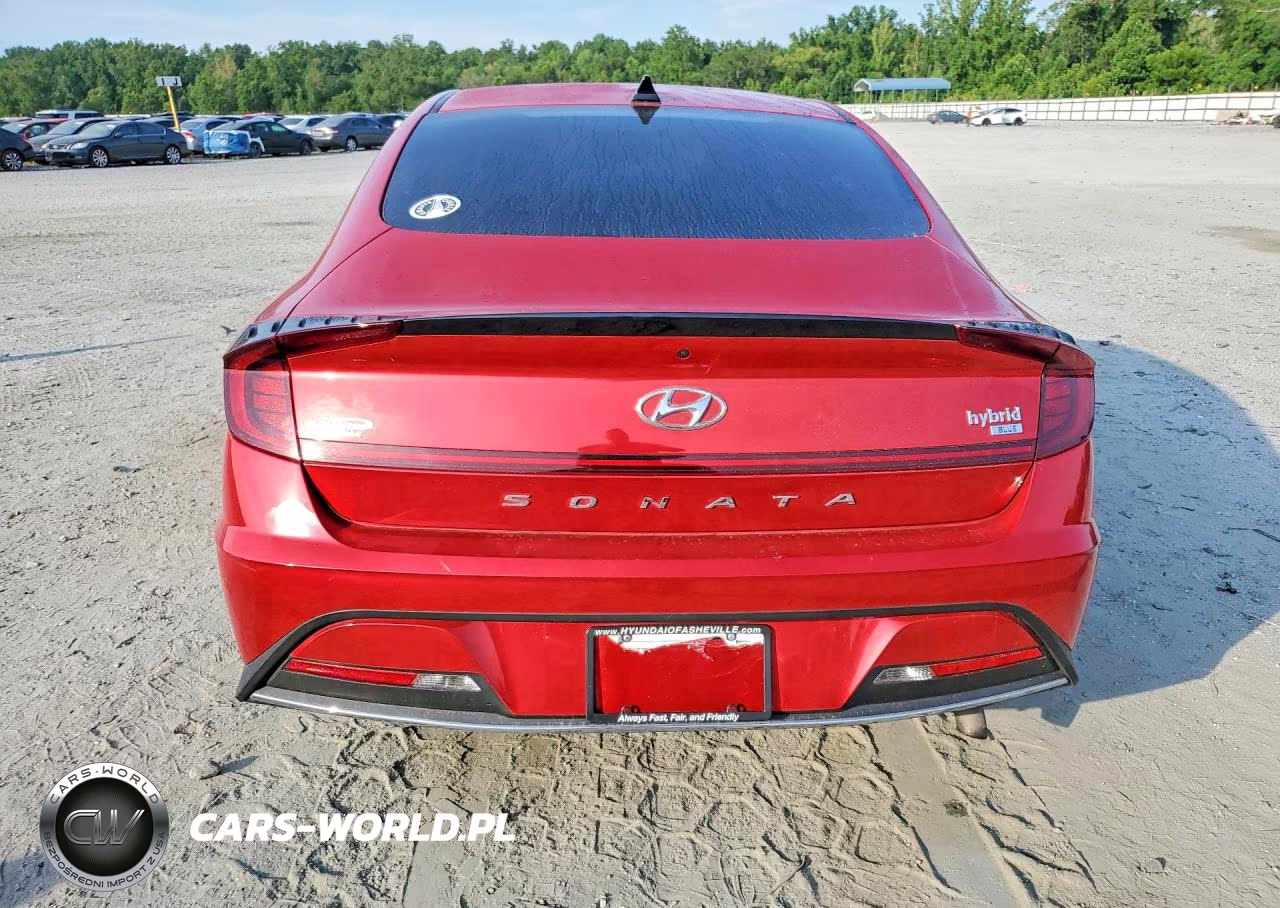 2021 Hyundai Sonata Hybrid Blue VIN:KMHL24JJ0MA026437 - 6