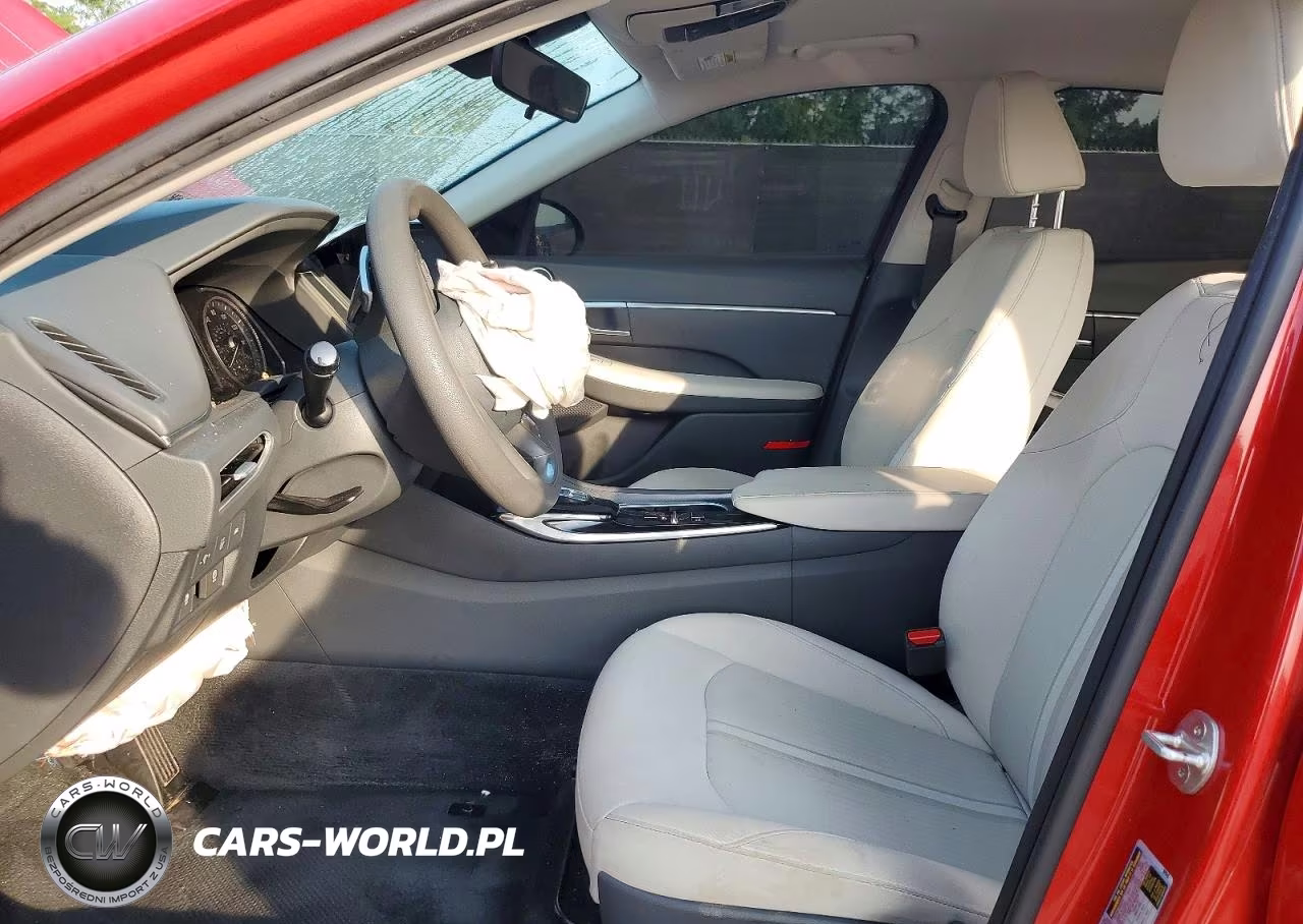 2021 Hyundai Sonata Hybrid Blue VIN:KMHL24JJ0MA026437 - 7